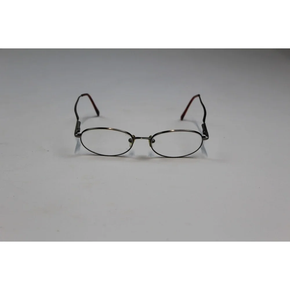 Gallery Dublin Eyeglass Frames Only Gunmetal Oval 51-18-135 Full Rim Metal